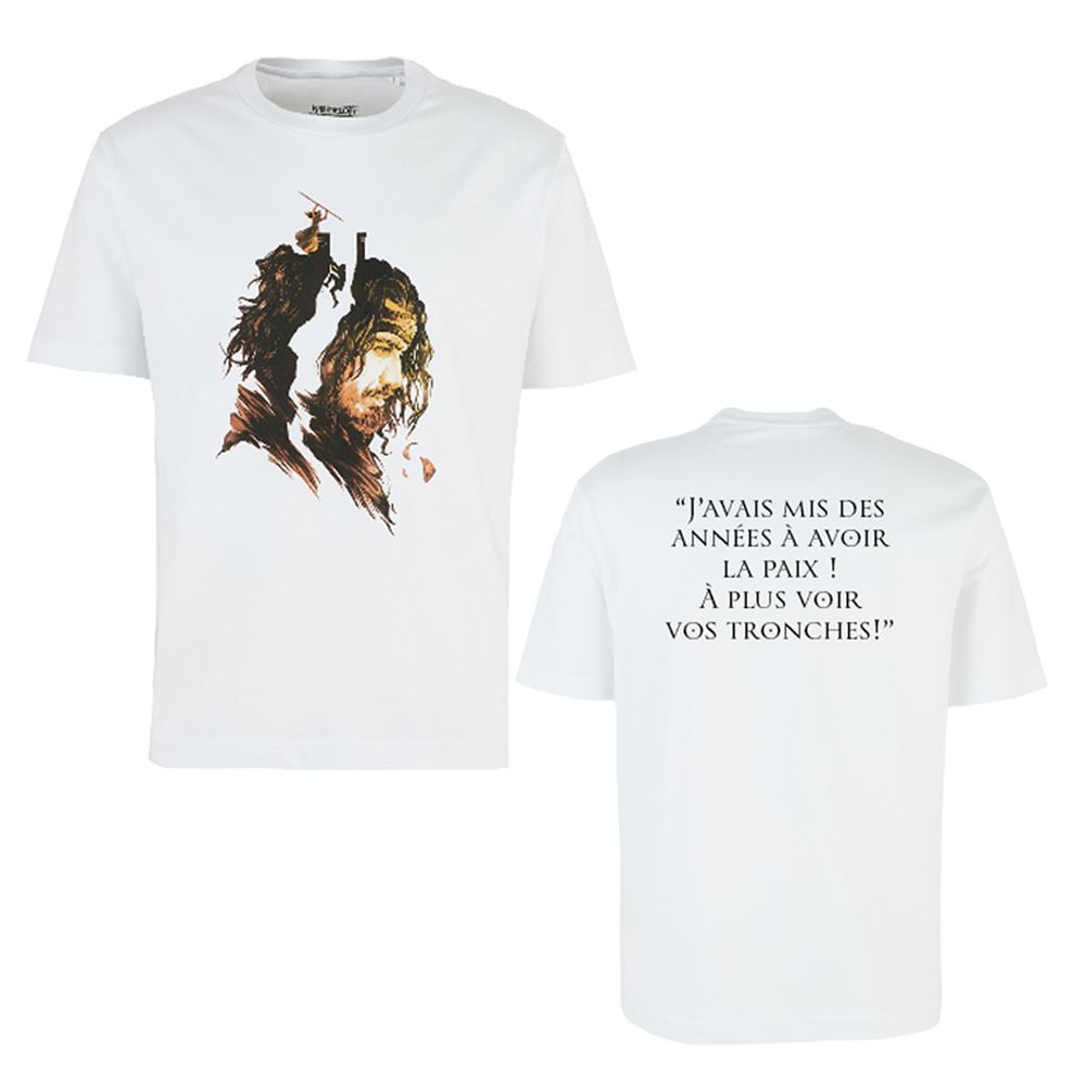 T-shirt Arthur | Arturus + citation "J'avais mis des années à avoir la paix ! À plus voir vos tronches !"