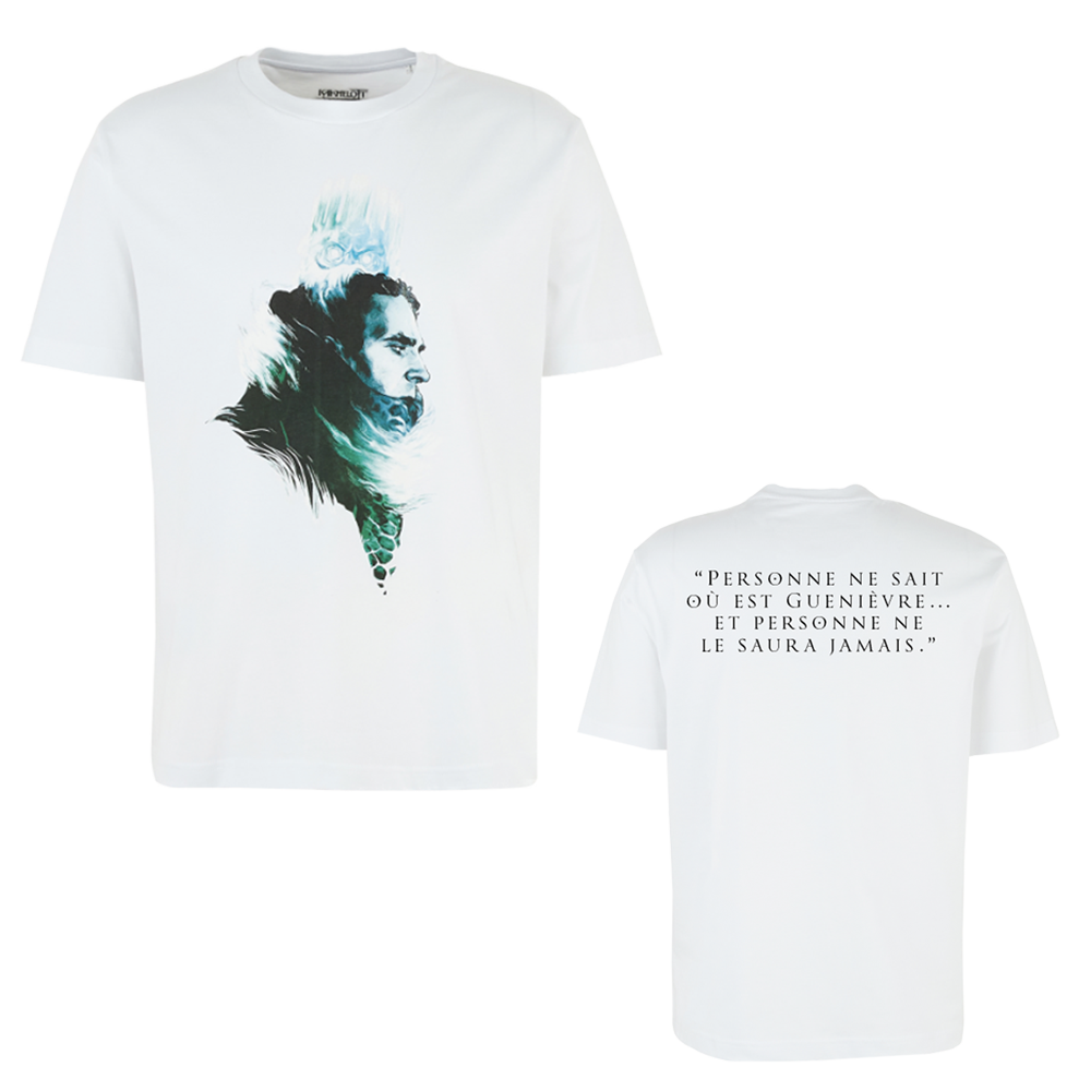 T-shirt Lancelot | Ban + citation "Personne ne sait où est Guenièvre...Et personne ne le saura jamais."