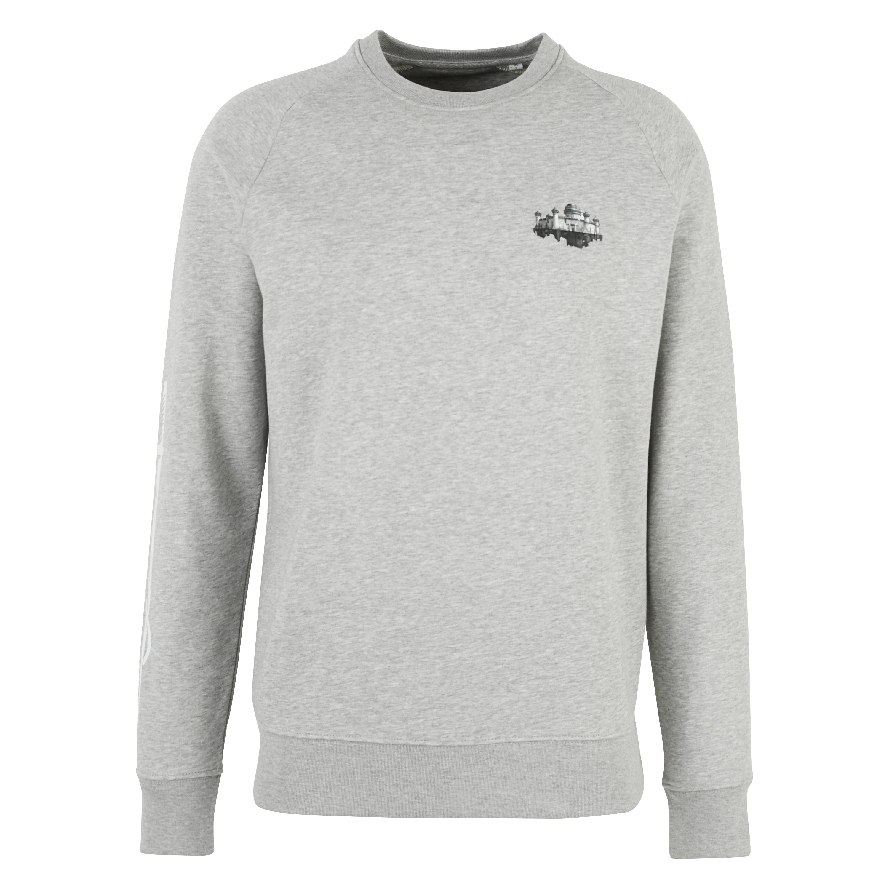 Crewneck Kaamelott Forteresse Miroir et logo manche gris