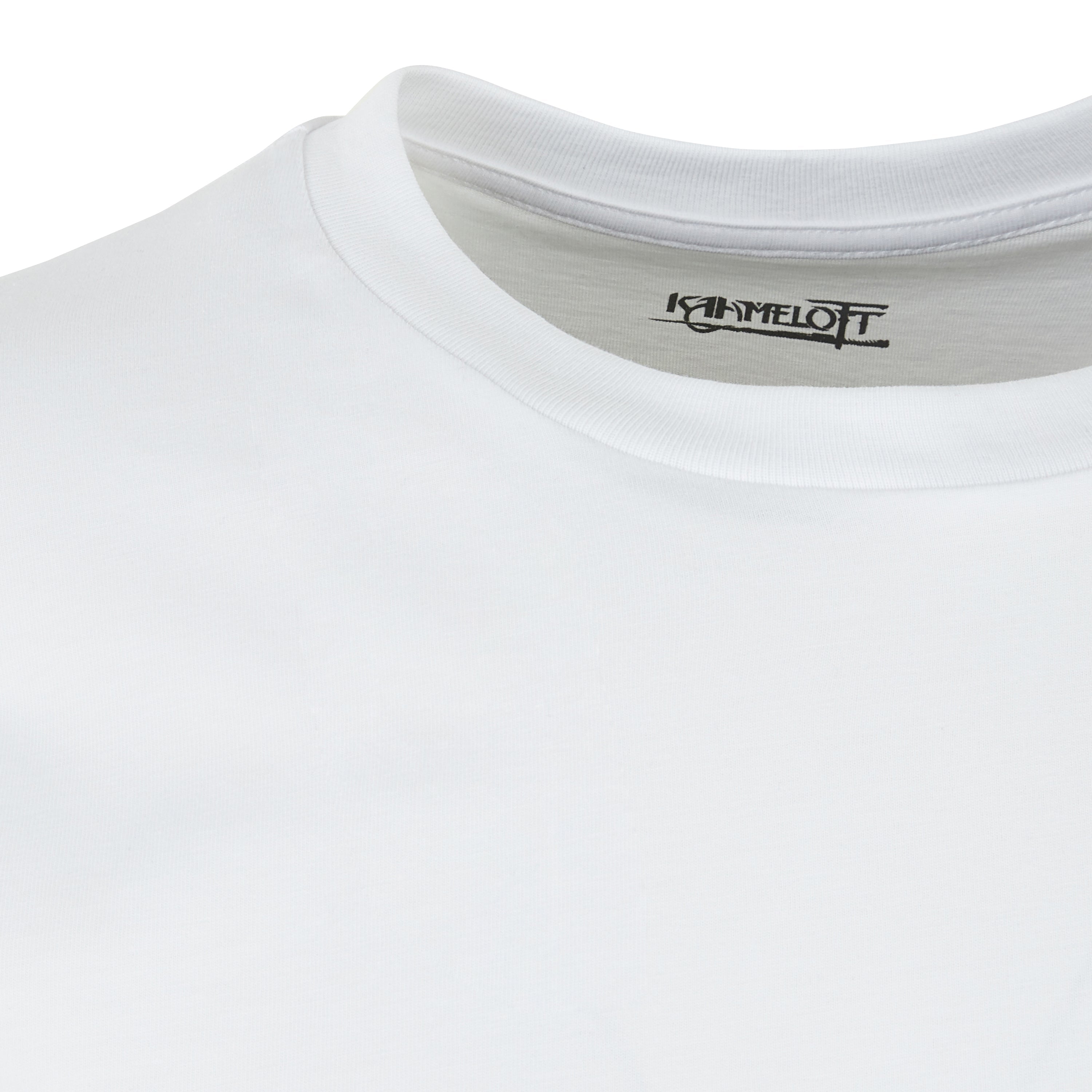 T-shirt blanc logo "Kaamelott - Premier Volet" vertical