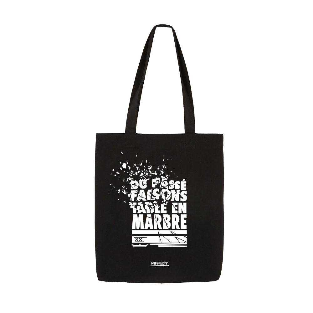 Tote bag collector noir citation