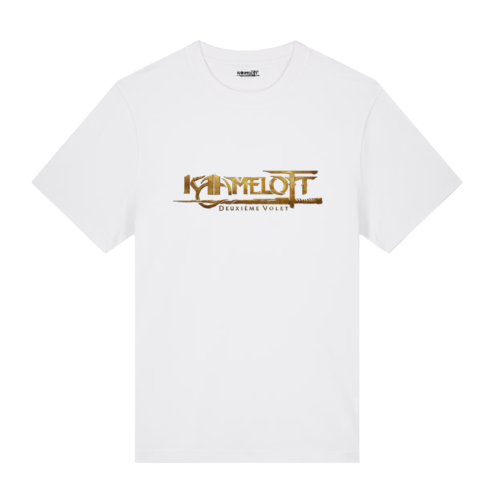 T-shirt blanc logo doré Kaamelott - Deuxième Volet