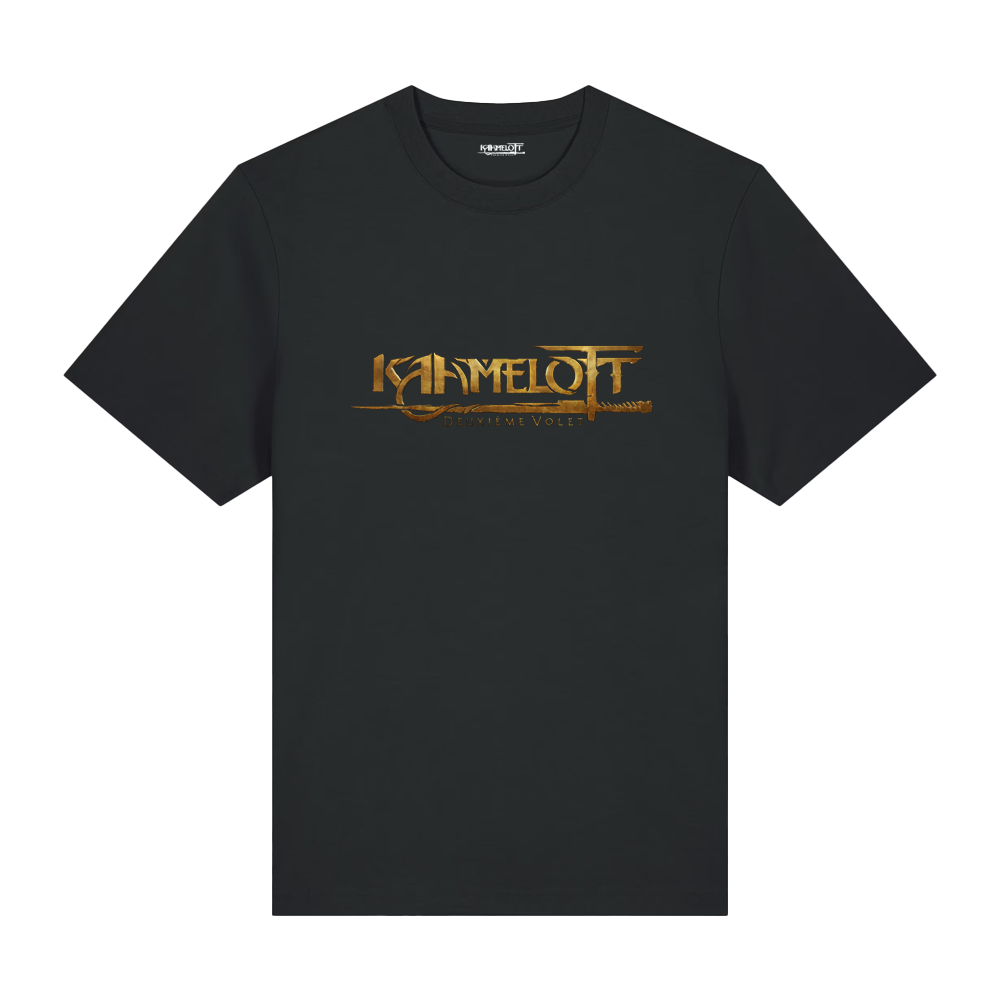 T-shirt noir logo doré Kaamelott - Deuxième Volet