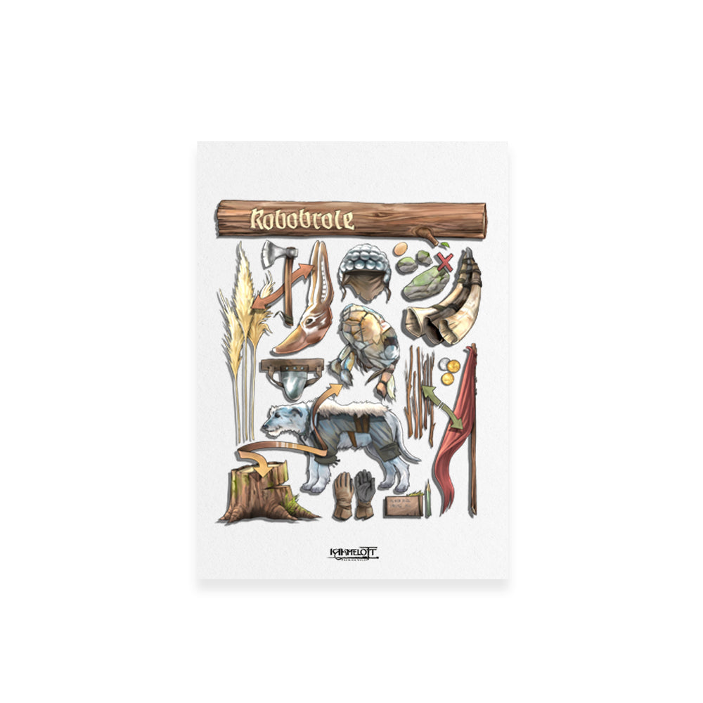 PACK 4 ARTWORKS (ARTURUS + GUENIÈVRE | LANCELOT | ROBOBROLE | CITATION)