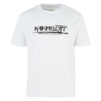 T-shirt blanc logo "Kaamelott - Premier Volet" torse